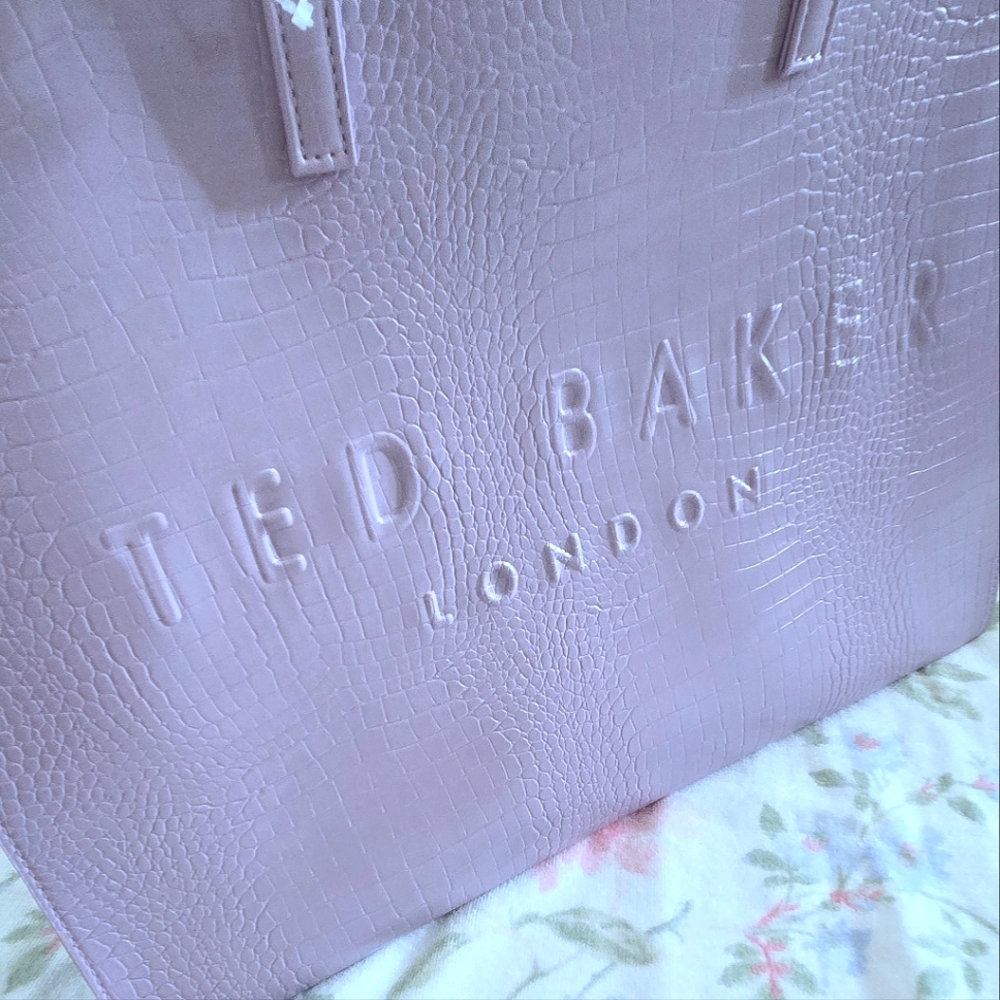 Ted Baker London🏴󠁧󠁢󠁥󠁮󠁧󠁿 "The Icon Tote" In Sukicon (Size Large) - Picture 2 of 15